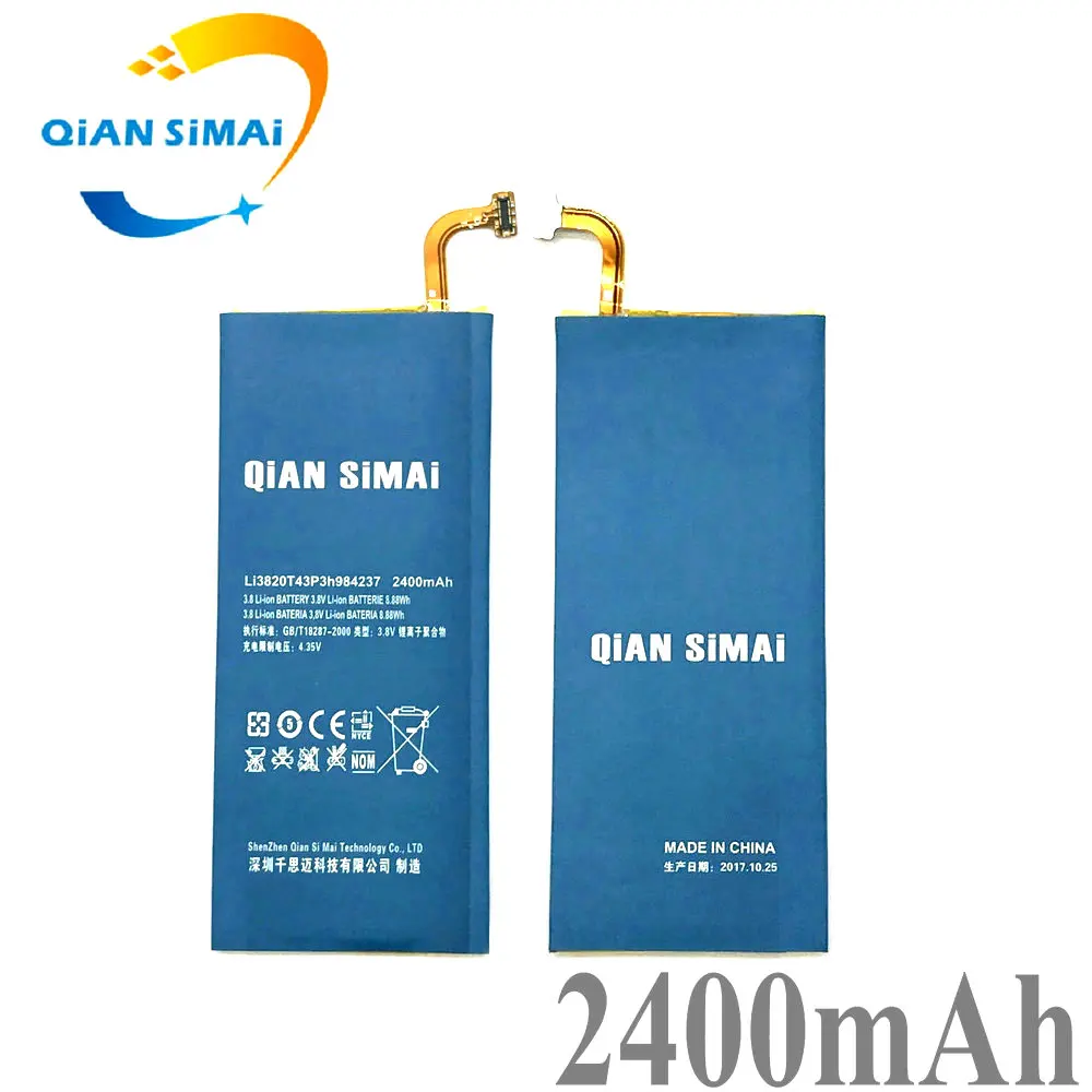 

New For ZTE Z5s Mini NX403A Mobile Phone New Li3820T43P3h984237 Li3824T43P3h984237 Battery +track code