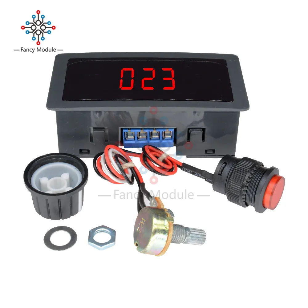 

Adjustable DC 6V-30V 12V 24V MAX 8A 16kHz Motor PWM Speed Controller W/ Digtal Display Dc motor Control CV governor Switch
