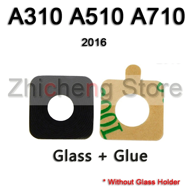 Оригинальная задняя камера со стеклянным кольцом для объектива samsung Galaxy A3 A5 A7 A310 A510 A710 с наклейкой - Цвет: Lens 2016
