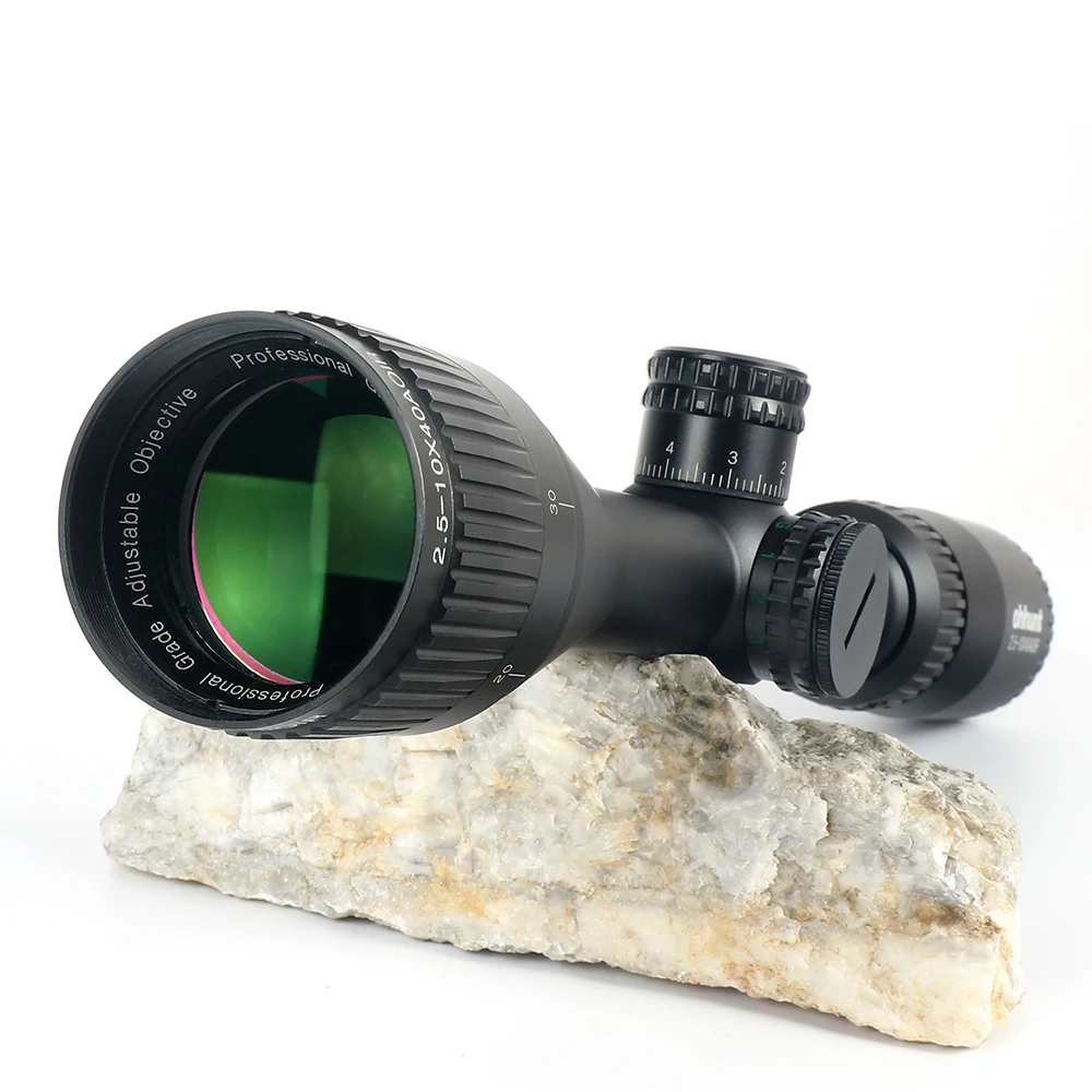 Ohhunt 2 5 10X40 aлампа Охотничья модель полумил ДОТ R/G/B светящаяся сетка редуктор сброс