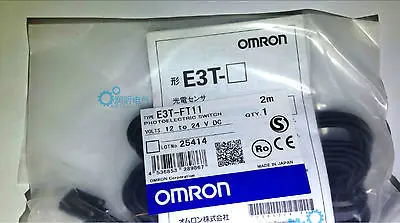 

2PCS NEW IN BAG OM+ E3T-FT11 Photoelectric Switch Sensor E3TFT11 12-24VDC 2M