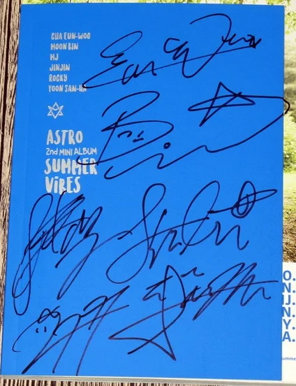 ASTRO autographed signed with pen 2016 mini2nd album