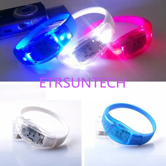 Neon Party Led Bracelet With Controller Led Party Led Bracelet Sound  Activated Christmas Bracelet Glowing Bracelets Custom Logo