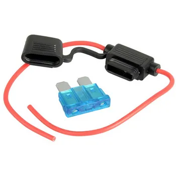 

1PC 15A Fuse&Medium Waterproof In-Line Car Stanard Blade Type Fuse Holder P0.05
