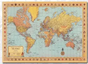 Old School World Map