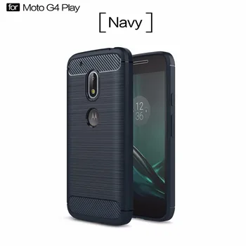 

100pcs/lot,Phone cases for MOTOROLA G4 play, carbon fiber armor TPU protective cover for MOTO G4 play,5.0 inch ,free shipping