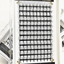 10D 0,07 толстый длинный объем наращивание ресниц ручной работы 10 P предварительно сделанные вентиляторы ресницы Индивидуальные ресницы