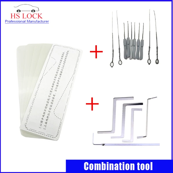 

Nanomete Insert Sheet 5pcs Door Lock Opener with 10 PCS Lock Broken Key Extractor Remove locksmith tools with 5 pcs tension tool