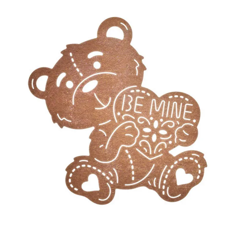 Be Mine Teddy Bear металлические Вырубные штампы для скрапбукинга бумаги ремесло Нож