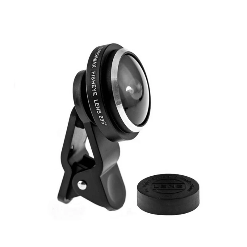 ORBMART Universal Clip 235 Degree Super Fish Eye Camera Fisheye Lens For Apple iPhone Samsung Xiaomi Huawei Mobile Phone Lenses
