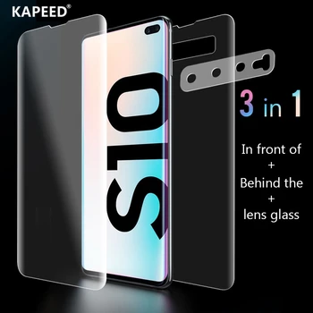 

Screen Protector For Samsung Galaxy S10 Plus S10e 360 Full Protection HD Hydrogel 3 in 1 Front Film Back Film Camera Lens Glass