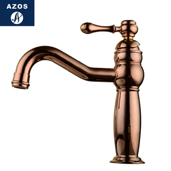 

Azos Under Counter Basin Faucet Soft Wash Basin Brass White Cold and Hot Switch Shower Room Basin Bathroom Cabinet Single Handl