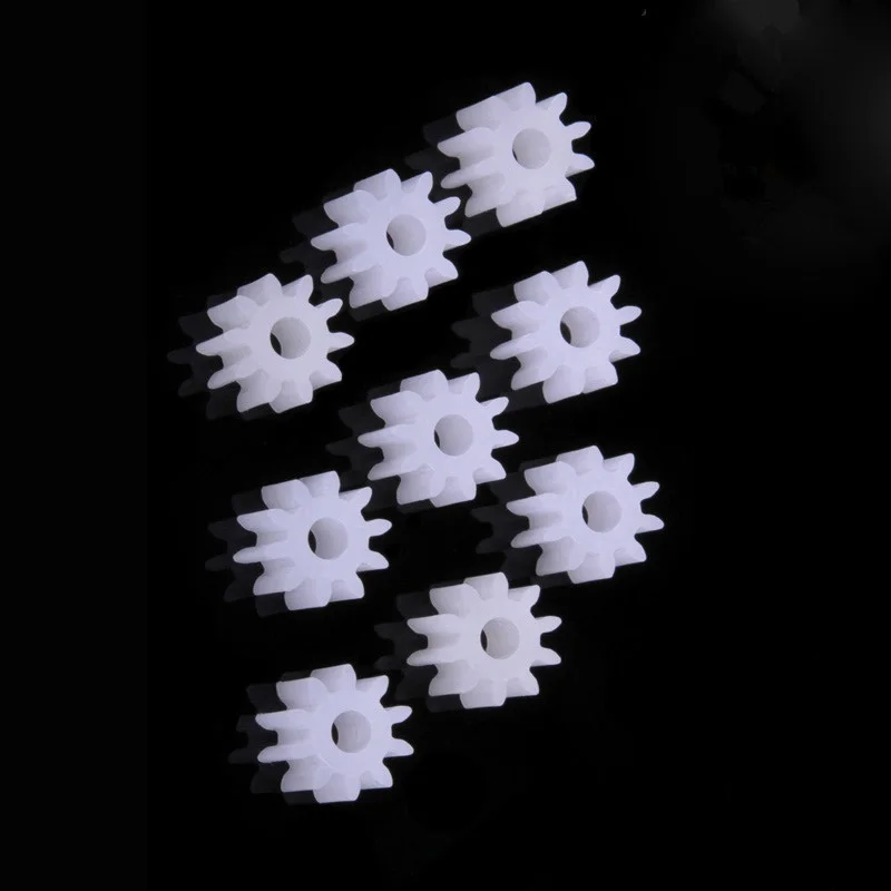 

LCLL-20 Pieces 6mm x 2mm 10 plastic teeth sprocket gear box for toy car engine shaft
