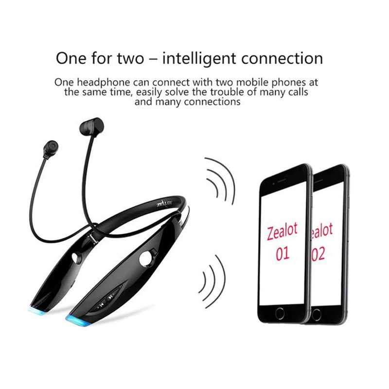 ZEALOT H1 Беспроводные спортивные Bluetooth наушники Наушники HIFI бас Спортивные Hands Free