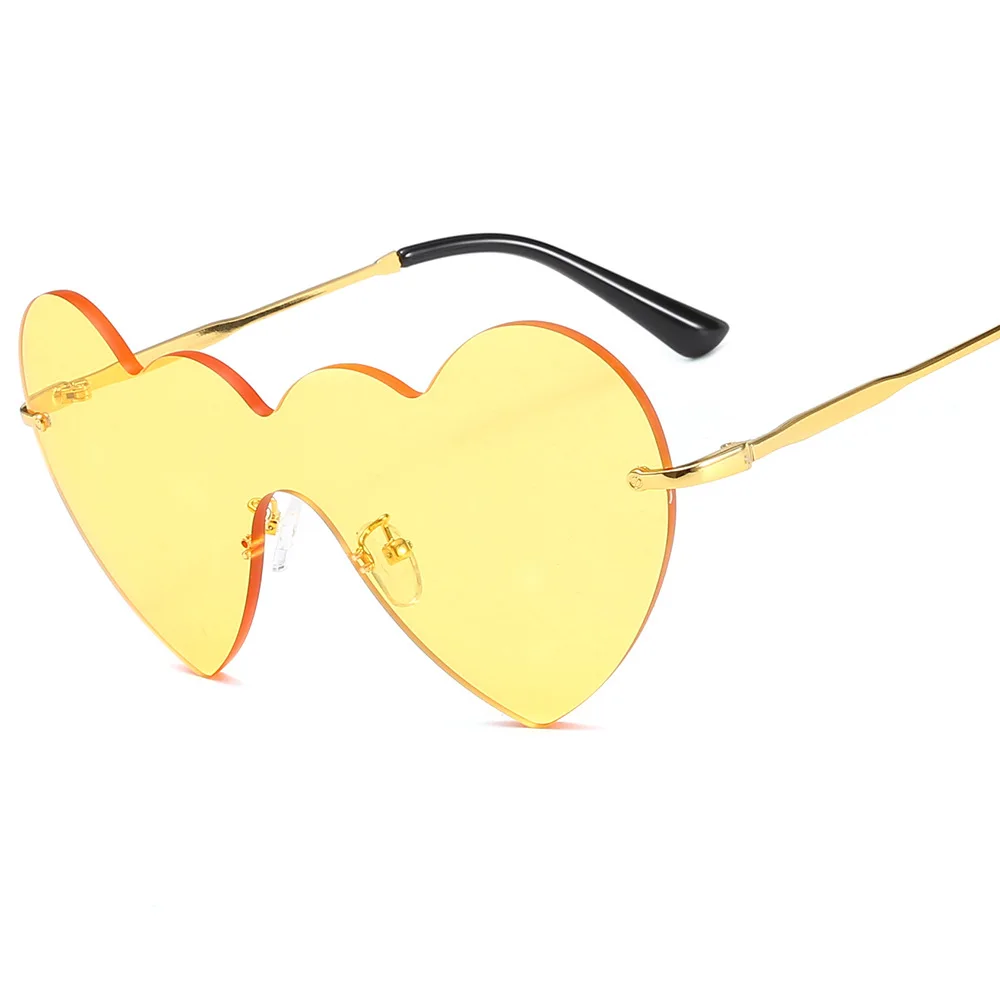 Маленький апельсин без оправы модные для женщин's одна деталь солнцезащитные