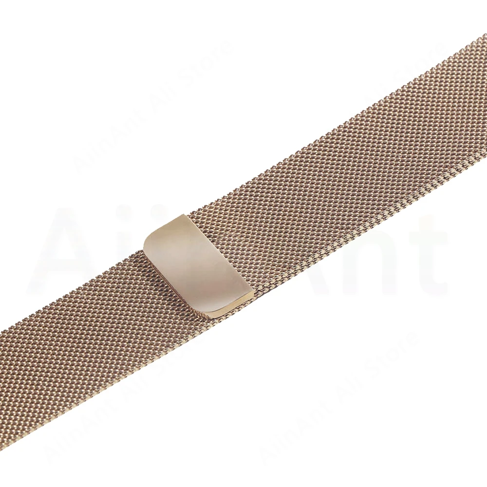 Для iwatch серии S1 S2 S3 S4 Миланский Браслет-петля из нержавеющей стали для Apple Watch серии 1 2 3 4 браслет-ремешок - Цвет: Gold
