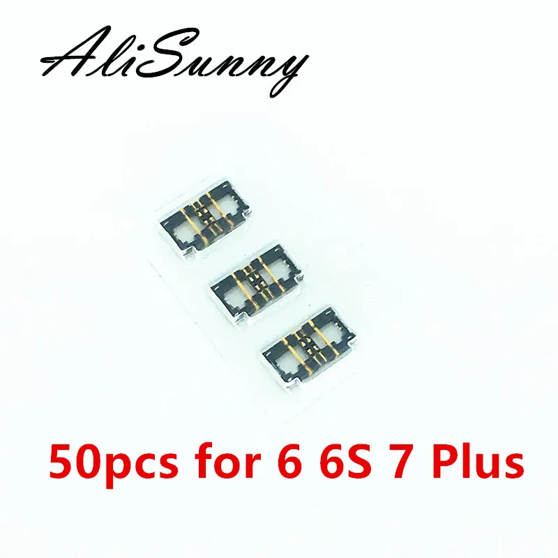 AliSunny 50 шт. батареи FPC для iPhone 7 6 6S Plus 7P разъем зажим логическая плата запасные