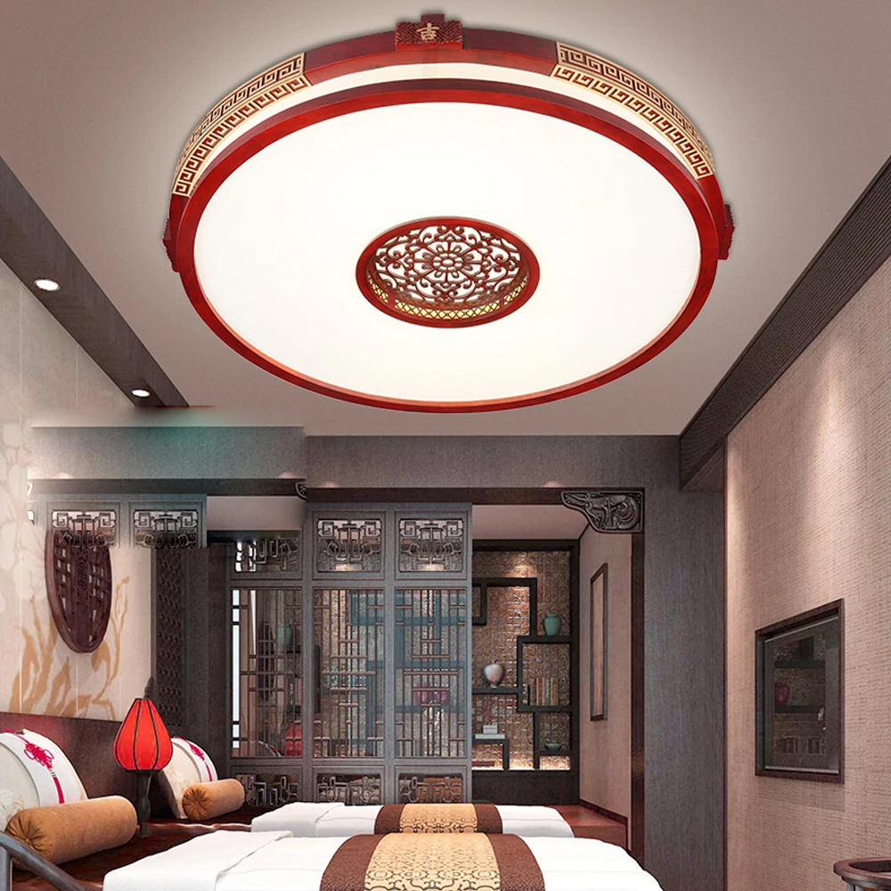 

LED Chinese Wooden Acrylic LED Lamp.LED Light.Ceiling Lights.LED Ceiling Light.Ceiling Lamp For Foyer Bedroom Dinning Room