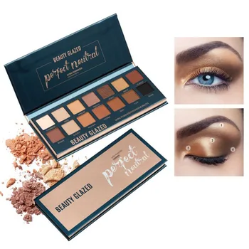 

beauty glazed 14 Colors Professional Makeup Eyeshadow Palette Shimmer Matte Smokey Eye Shadow Long Lasting Beauty Make Up