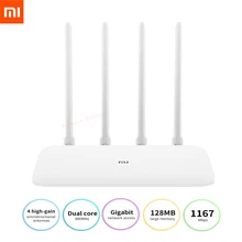 Xiaomi Mi маршрутизатор 4А гигабитная версия 2,4 ГГц 5 ГГц WiFi 1167 Мбит/с WiFi повторитель 128 Мб DDR3 с высоким коэффициентом усиления 4 антенны Сетевой удлинитель