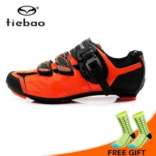 Tiebao, новинка, Мужская обувь для шоссейного велосипеда, самоблокирующаяся, велосипедная обувь, дышащая, прочная, велосипедная обувь, нескользящая, Zapatillas De Ciclismo