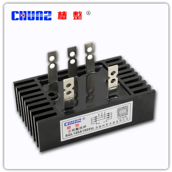 

[ZOB] RELAY SQL120A1600V three-phase bridge rectifier bridge rectifier (with high-power radiator) in - --10PCS/LOT