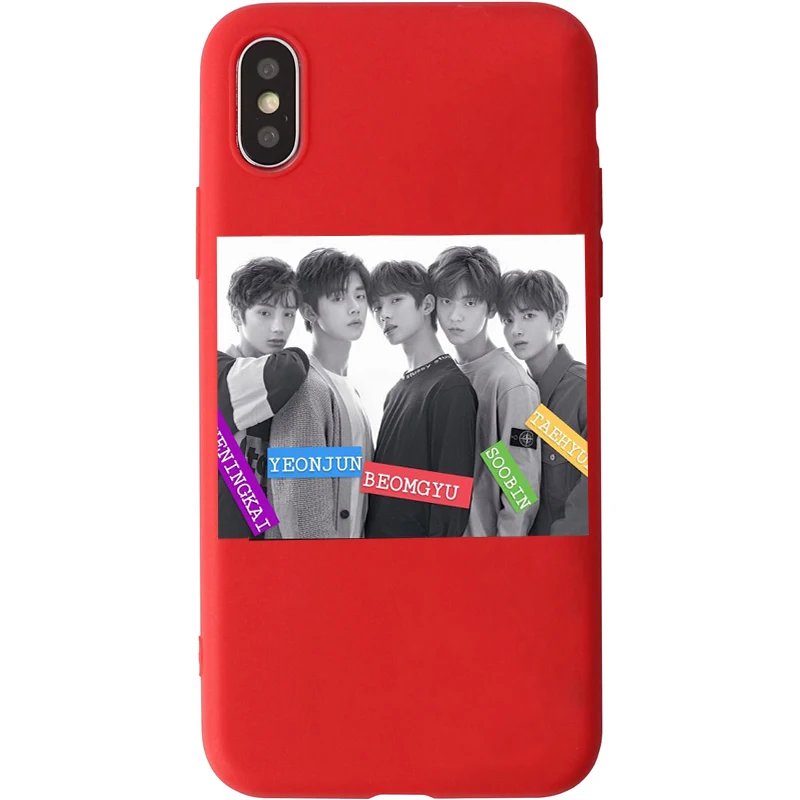 TXT TOMORROW X TOGETHER The Dream Chapter STAR candy color чехол для телефона TPU iphone 8 XS XR XSMAX розовый красный