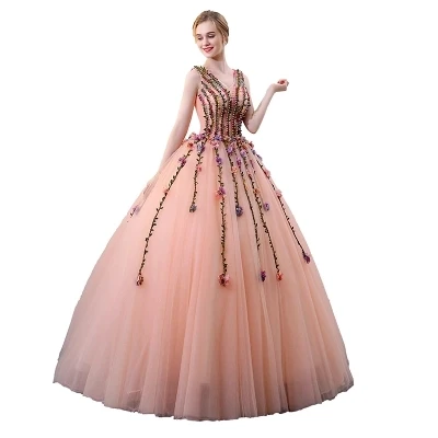 

real colorful beading vine princess medieval dress Renaissance Gown queen costume Victoria/Marie Antoinette/Colonial Belle Ball