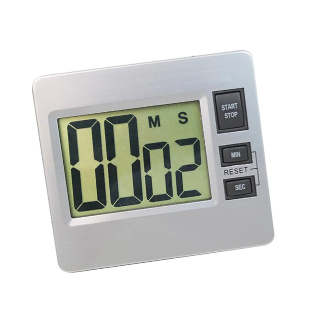 Large LCD Digital Kitchen Cooking Timer Count-Down Up Racing Counts Watch Alarm Clock Commercial Residential	