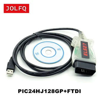 

Newest OBD2 Code Reader ELS27 FORScan Works For Ford/Mazfa/Lincoln/Mercury Green PCB FTDI Chip+PIC24HJ128GP Better Than ELM327