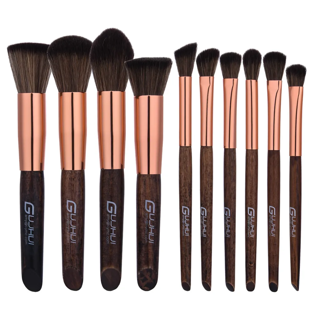 

GUJHUI-10-070 10Pcs makeup brush set Blending Pencil Foundation Eye shadow Makeup Brushes Eyeliner Brush pedzle do make upH30401