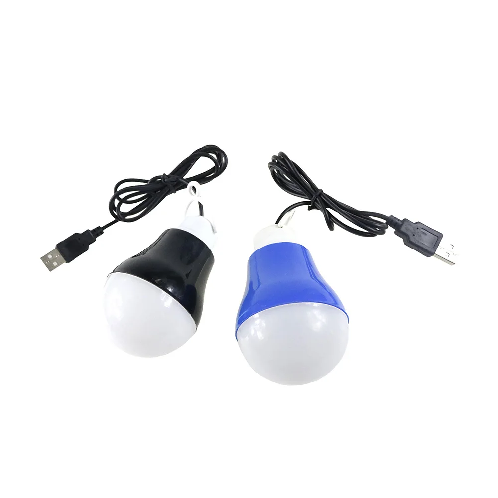 

USB LED lamps led lights ball Bulb Camping Light Portable Pure White Light 5V USB Powered Bulb Outdoor LED Lamp