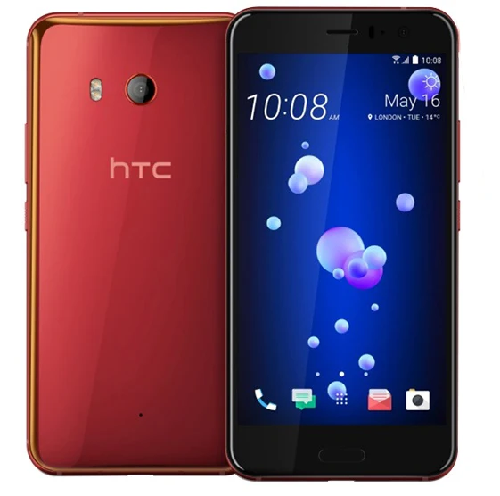 Htc U11 разблокированный GSM 3g 4G Android мобильный телефон Восьмиядерный 5," 12 МП и 16 Мп wifi gps 4 Гб ram 64 Гб rom отпечаток пальца NFC