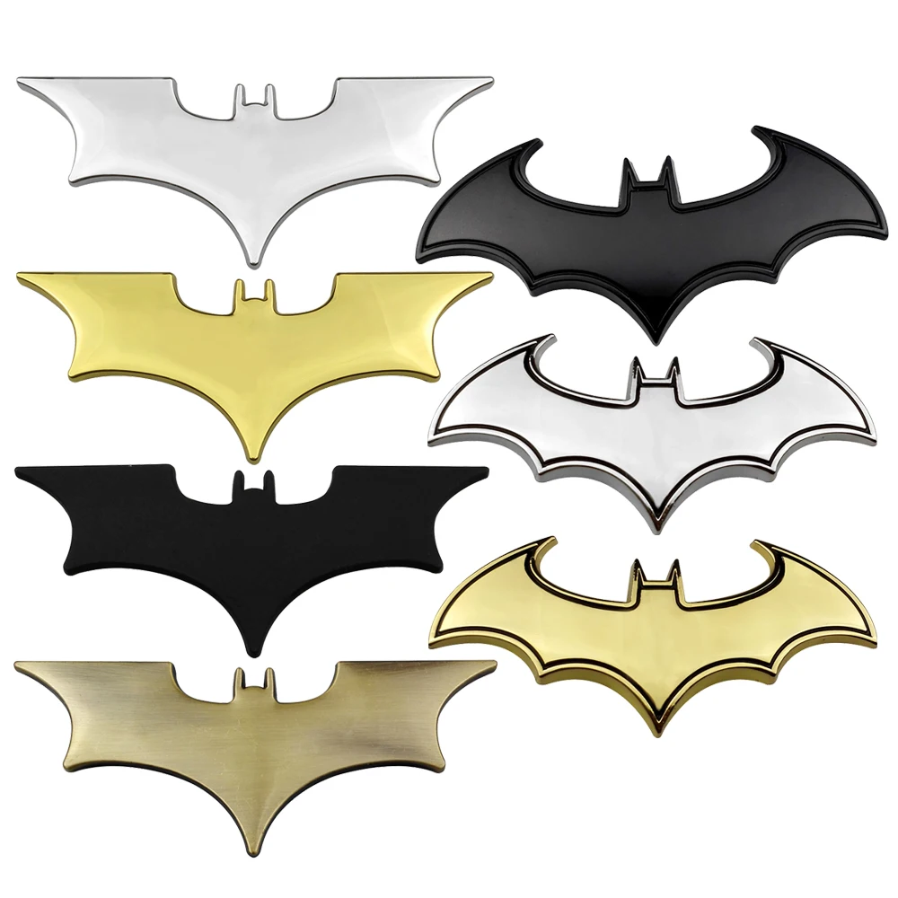 

BatMan Car Styling Bat Logo Sticker Decal Auto Exterior Decoration Metal for BMW F10 F30 Subaru XV Chevrolet Cruze Toyota Camry