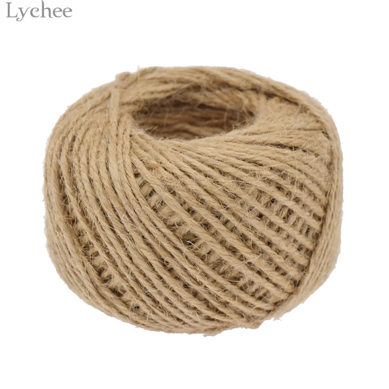 Lychee Natural Jute Burlap Hessian Twine Rope DIY Twine Rope DIY