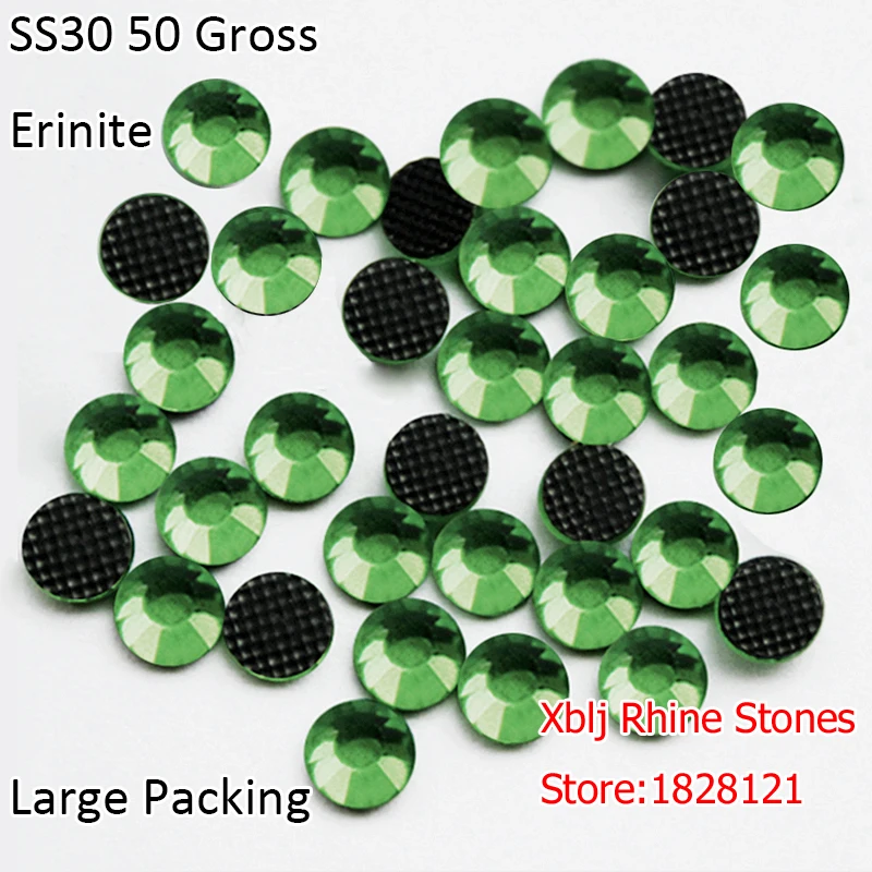 Wholesale Bulk Packing Flatback Hotfix Strass Stones SS30 50 Gross 6mm