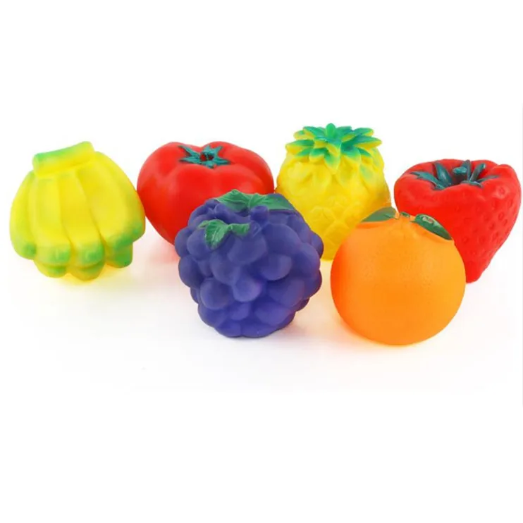 

New Baby touch hand ball toys develop baby's tactile senses toy fruit Massage soft ball