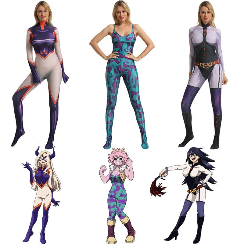 

Boku No Hero Academia MT Lady Mina Ashido Midnight Cosplay Costume My Hero Academy Costume Cosplay Halloween Costume For Women