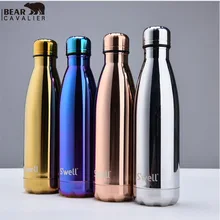 Oleaje 500 ml termo vacío Ampliación cofre taza deportes botella de agua botella termo hervidor botella de galvanoplastia