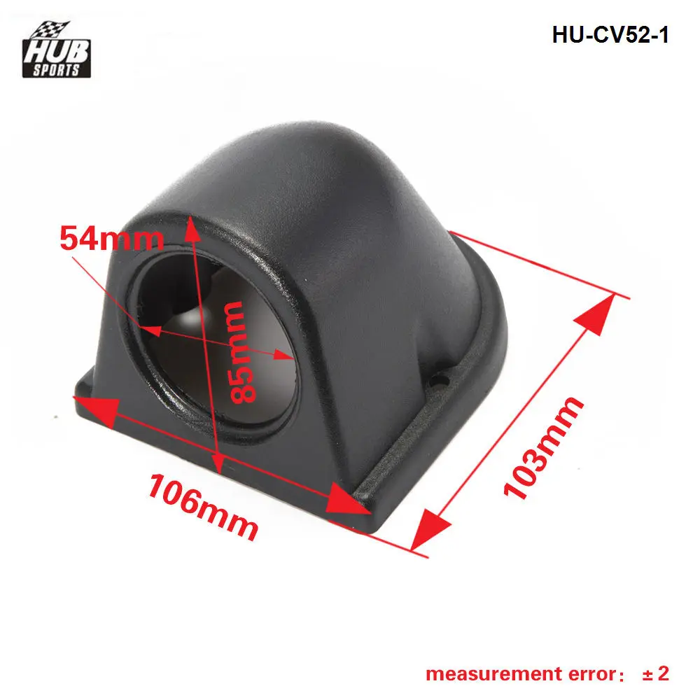 " 52 мм Черный ABS пластиковый измерительный прибор измеритель приборной панели держатель для TOYOTA COROLLA AE86 4A-GE 83-87 HU-CV52-1