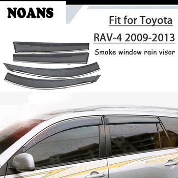 

NOANS 4pcs Stickers For Toyota RAV4 2013 2012 2011 2010 2009 Car Styling Accessories ABS Windows Sun Rain Visor Door Shield Trim