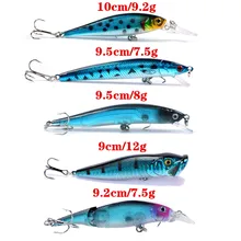 

LY Fishing H-T145 5pcs Fishing Lure Tackle Winter Fishing Accessories Lure Wobbler Spoon Jig Fly Set