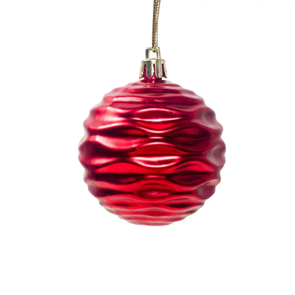 2.4" X 12pcs Christmas Balls Ornaments For Xmas Tree Shatterproof Christmas Tree Decorations Large Hanging PVC Ball