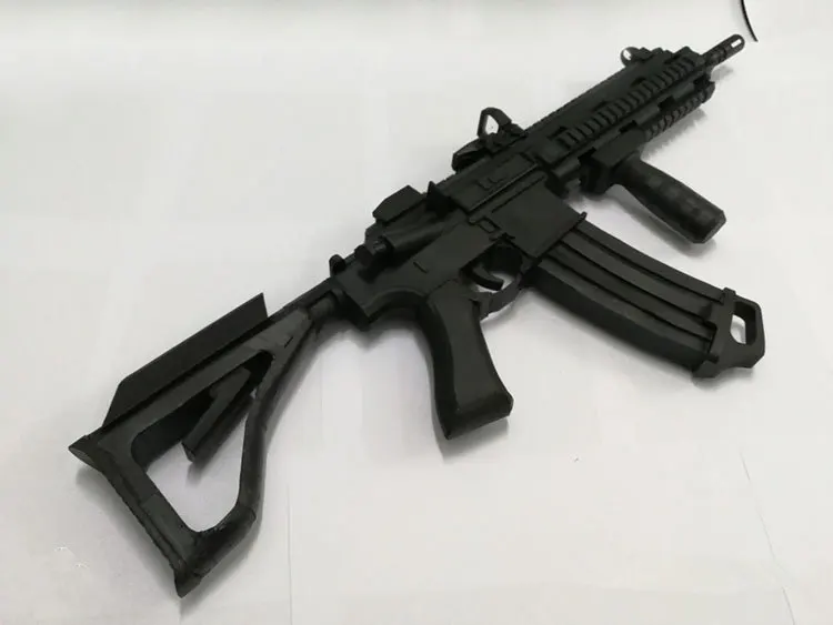 

Paper HK416 Assault rifle Model Toys Handmade 3D DIY material manual creative Party show props tide Home decorate Challenge Gift