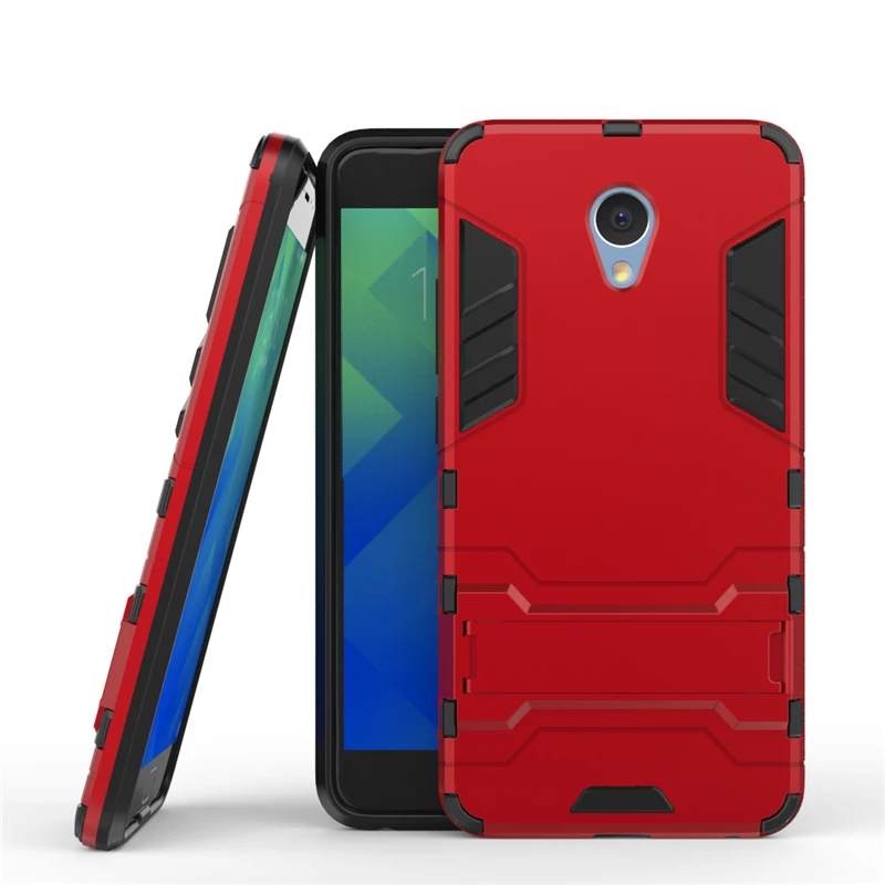 Чехол для Meizu M5 Note Жесткий ПК + Мягкий Силиконовый ТПУ прочный резиновый чехол с