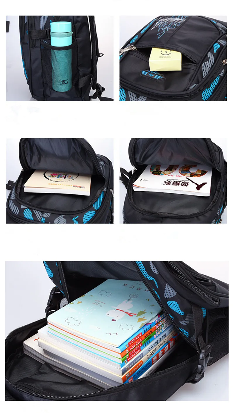 Горячие новые детские школьные сумки для подростков мальчиков девочек большой емкости школьный рюкзак Водонепроницаемый Ранец детский рюкзак-мешок для книг