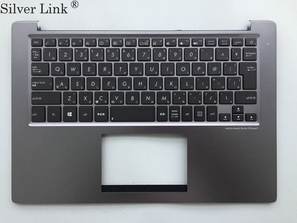 

JP Japan keyboard for ASUS U38 U38DT Top Cover Upper Case Palmrest Grey keyboard JP Layout