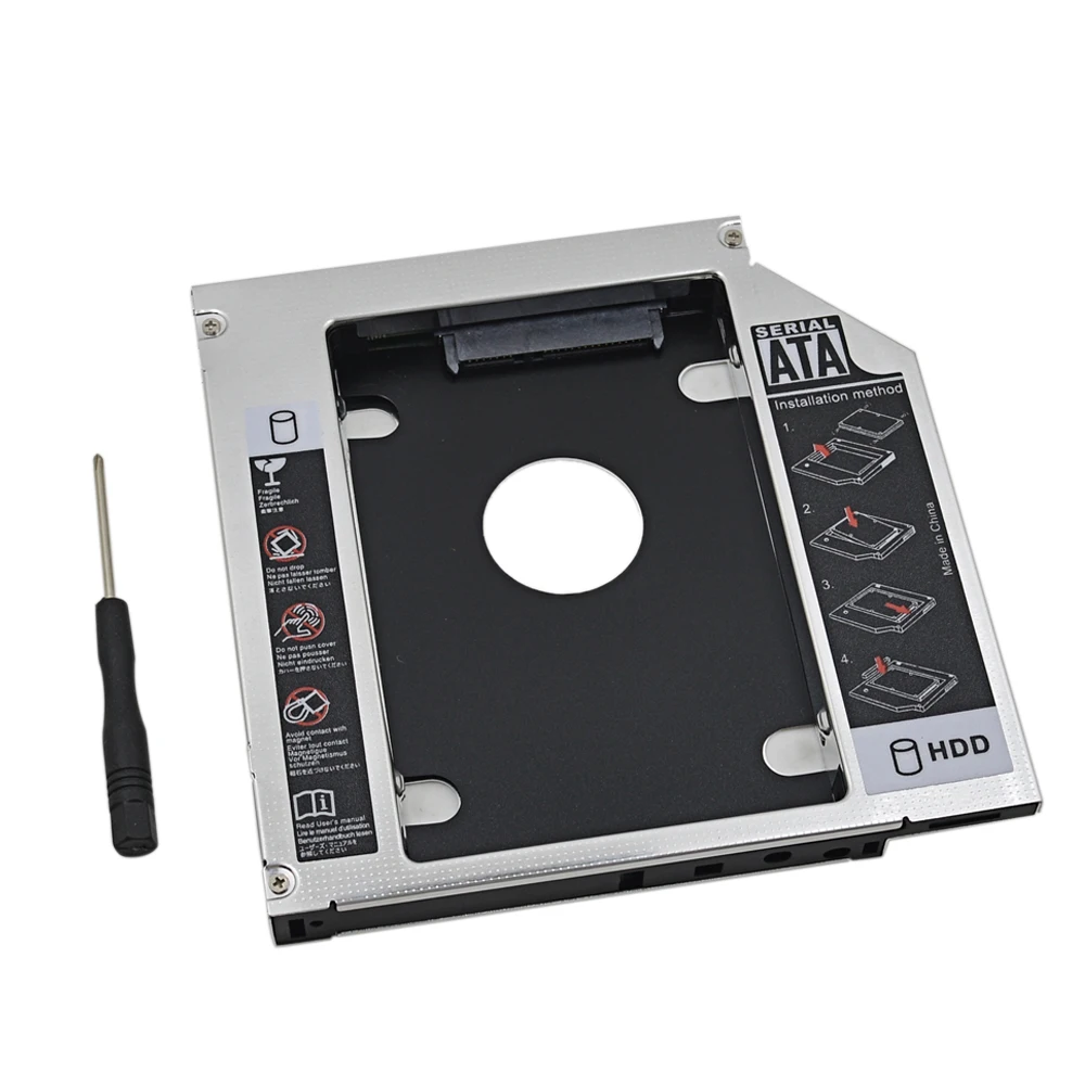 Aliexpress.com : Buy Original Aluminum 2nd HDD Caddy 12.7mm IDE 2.5 ...