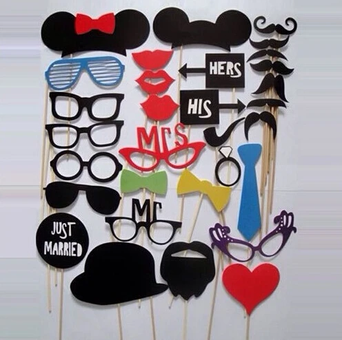 19 91R Wedding Decoration Photo Booth Props Party Birthday Decorations Kids Lembrancinha De Casamento | Дом и сад