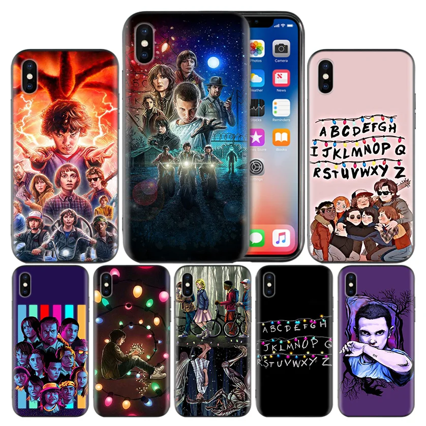 

Stranger Things Christmas Lights Fundas Case For Apple iPhone 7 8 6 6S Plus X XS MAX XR 5 5S SE 10 Ten Mobile Phone Bag Cover